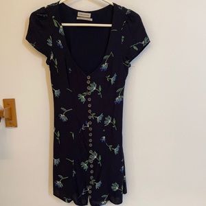 Flower button up dress